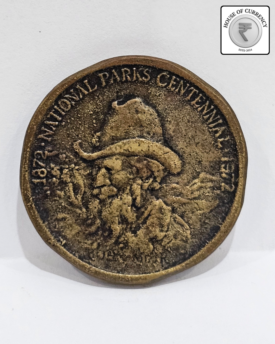 1972 Yosemite National Park 'John Muir' Antique Bronze Coin