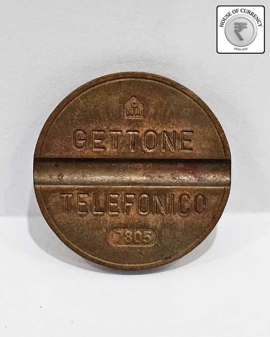 1978 Italy Gettone Telefonico Rotary Dial Telephone Token Coin